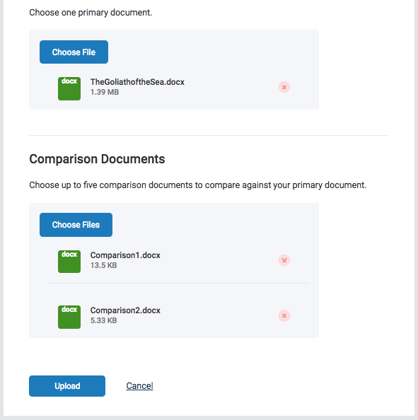 Doc-to-Doc Comparison screenshot